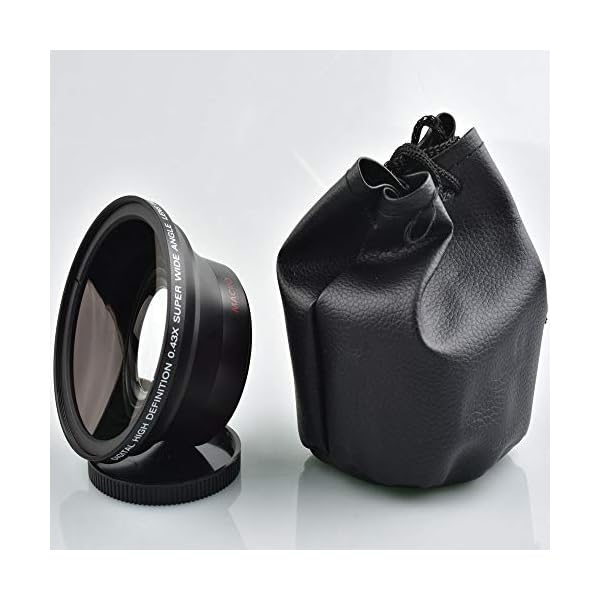 Yuhtech 58MM 0.43x Altura Photo Professional HD Weitwinkelobjektiv (mit Makroteil) für Canon EOS Rebel 77D T7i T6 T3 SL1… – Bild 7