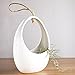 Mkono White Ceramic Hanging Planter Flower Plant Pot