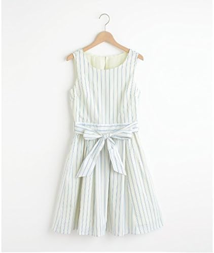 Amazon マジェスティックレゴン Majestic Legon リボンツキストライプワンピース リボン付ストライプワンピース 07オフ柄 98 Free ワンピース チュニック 通販