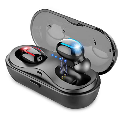 Wireless Earbuds Mini Bluetooth Headphones in-Ear Stereo Earphones True Wireless Headphones Earbuds Noise Cancelling Headsets with Charging Case