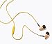 Symphonized NRG Deep Yellow Premium Genuine Wood in-Ear Noise-isolating Headphones with Mic