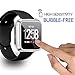 KIMILAR Screen Protector Case Cover Compatible with Fitbit Versa [3-Pack], All-Around Screen Protective Case Bumper Cover Saver Soft TPU Plated Case for Versa Smartwatch (Black+Silver+Clear)