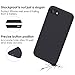 JASBON iPhone SE Case 2020, iPhone 8 Case, iPhone 7 Silicone Case Rubber Gel Shockproof Cover Drop Protection with Soft Microfiber Liner for iPhone 7/8/SE 2020 4.7 inch - Black