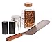 Update International Stainless Steel Solid Flexible Turner with Wood Handle, 14-1/2-Inch