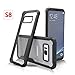 Tonicstar Samsung Galaxy S8 Case, Crystal Clear Cover Case Shock Proof, Scratch Proof with Transparent Hard Plastic Back Black