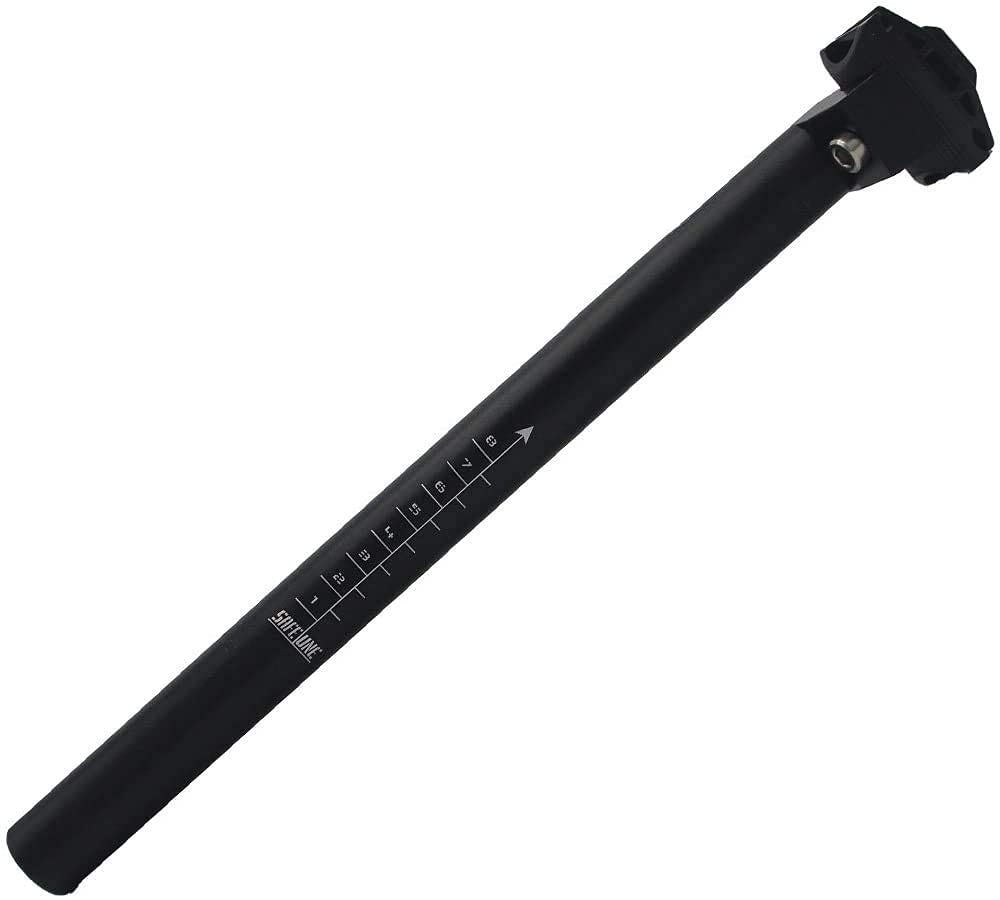 BESNIN Bike Seat Post 350mm Aluminum Alloy Cycling Seat Posts for 30.4mm Seatpost, Adjustable Saddle Angle, Fits MTB, BMX, Road Bike