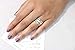 ENERGY STONE 925 Sterling Silver Fidget Ring | Women's Statement Clarity | Classic Elegant Stately | Anxiety Comfort | Brass & Silver Spinners on Hammered Base | Size 5-12