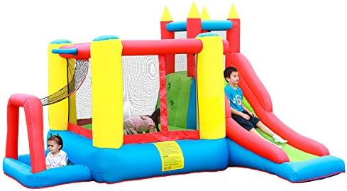 AirMyFun Inflatable Jumper Bouncy House Bouncer Castle for Kids Entertainment with Air Blower