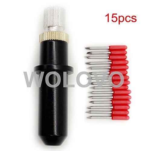 45 degree Mimaki Cricut Cutting Plotter Vinyl Cutter Blades 15pcs + Mimaki Holder Housing