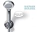 Shower Head Holder, GAOYU Universal Bathroom Wall Mount Handheld Shower Head Bracket Bidet Shattaf Spray Suction Cup Portable Shower Arms Slide Bars Adhesive Fixed Showerheads Chrome