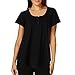 Chanyuhui Women Shirts Lady Solid Row Pleats Button Ruched Casual Short Sleeve Blouse Tunic Pullover Irregular Tops Plus Size