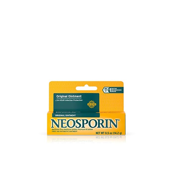 Neosporin Original First Aid Antibiotic Ointment with Bacitracin Zinc for Infection Protection