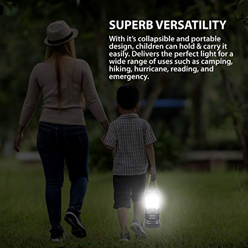 image for Gold Armour 2 Pack Portable LED Camping Lantern Flashlight with Magnet