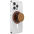 PopSockets Round Phone Grip Compatible with MagSafe, Adapter Ring Included, Phone Holder, Wireless Charging Compatible - Enamel Hammered Copper Tone