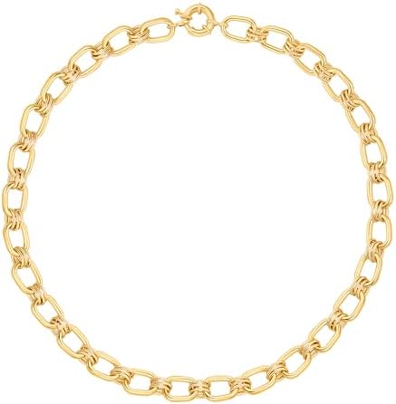 WISTIC Coffee Bean Necklace Stacke Link for Women Adjustable Clasp