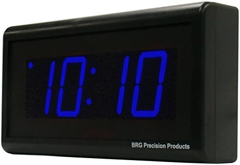2.5" Blue 4 Digit LED PoE Digital Wall Clock