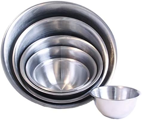 Chef Aid Stainless Steel Mixing Bowl 22 cm Diameter, Perfect Tool for Food Preparation and Serving Freshly Produced Food - Image 3