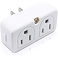 SYCON Adapter Outlet Extender, 2-Prong Mini Wall Plug, Multi Outlet Splitter with 4 Outlets