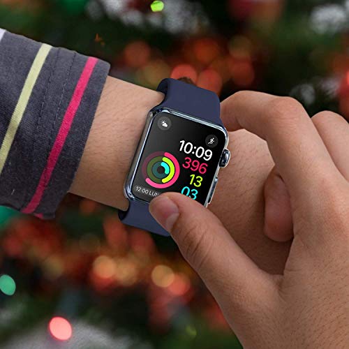 VATI Sport Band Compatible for Apple Watch Band 38mm 40mm, 6-Pack Soft Silicone Sport Strap Replacement Bands Compatible with 2019 Apple Watch Series 5, iWatch 4/3/2/1, 38MM 40MM S/M