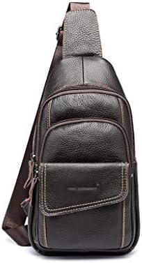 レザーチェストバッグ メンズ ファッション 旅行用ショルダーバッグ カジュアルメッセンジャーバッグ クロスボディバッグ