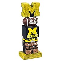 Team Sports America Tiki Totems (12 Inches, University of Michigan)