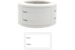 250Pcs/Roll Freezer Food Labels, Writable 1 * 2 inch Self-Adhesive Stickers for Kitchen Storage, Leftovers, Meal Prep, Restau