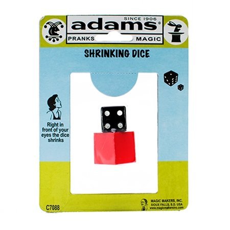 Adams Pranks and Magic - Shrinking Dice - Classic Novelty Magic Toy