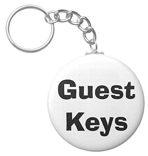A&T Designs Guest Keys 2.25' Keychain House Home Office Hotel
