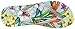 Vionic Women's Beach Noosa Flip Flop, Light Blue Floral Silver, 9 M US