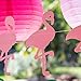 Bobee Pink Flamingo Party Decorations, 7-Foot Paper Garland, 6