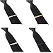 Jstyle 8 Pcs Tie Clips Set for Men Tie Bar Clip Set for Regular Ties Necktie Wedding Business Clips with Box B