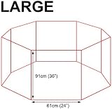 AVC Designs Pet Dog Pen Foldable Playpen Large 8 Panels 91cm High view 2