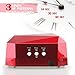 Y&S Pro 36W Nail Dryer LED Lamp Light for UV LED Gel Polish, No Harm Quick Dry Manicure/Pedicure Machine, Color Classic Red