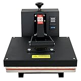 ZENY Heat Press Machine Digital 15-by-15-Inch Sublimation T-Shirt Heat Press Transfer Machine, Black