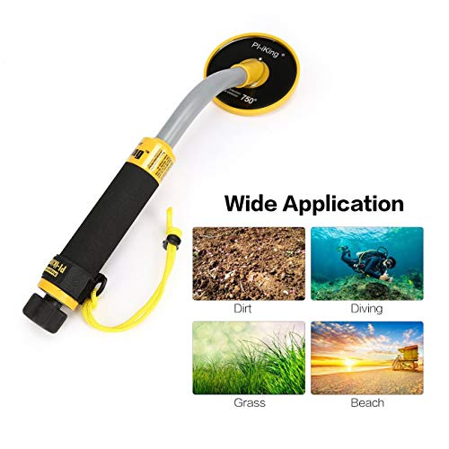Cumtur Test Instrument and Detector,PI-750 Handheld Underwater Waterproof Metal Detector Gold Coin Treasure Search