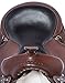 Acerugs GAITED TN Walking Horse Western Saddle TACK Set Premium Leather Bridle REINS Breast Collar (Brown, 16″)thumb 2