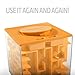 Trekbest Money Maze Puzzle Box - A Fun Unique Way to Give Gifts for Kids and Adults (Yellow)