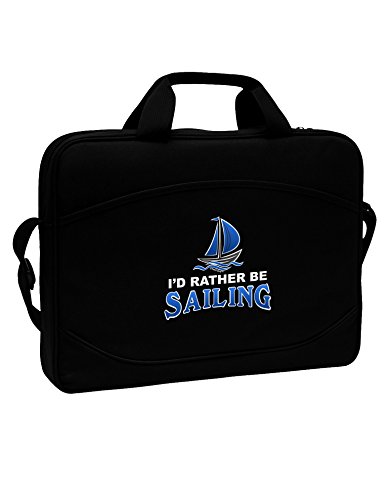 TooLoud I'd Rather Be Sailing 15" Dark Laptop / Tablet Case Bag