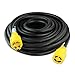 Leisure Cords 4-Prong 50 Feet 30 Amp Generator Cord, 10 Gauge Heavy Duty L14-30 Generator Power Cord Up to 7,500W (50-Feet)