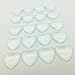 IGOGO 20 PCS Heart Glass Cabochons 1 inch 25mm - Clear Dome Magnifying Cabs