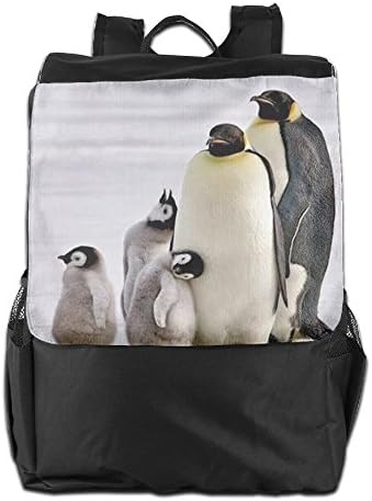 WEI D SHQ Penguin Family Outdoor Travel Backpack Unisex Backpacks Custom Daypacks Lightweight Travel Bags Backpacks For Hiking