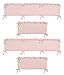 Solid Color Blush Pink Shabby Chic Baby Crib Bumper Pad for Harper Collection by Sweet Jojo Designs
