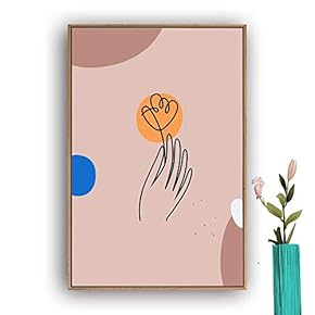 Framed Canvas Wall Art Picasso Poster Print of Woman Canvas Prints Home Artwork Decoration for Living Room,Bedroom - 16x24 inches