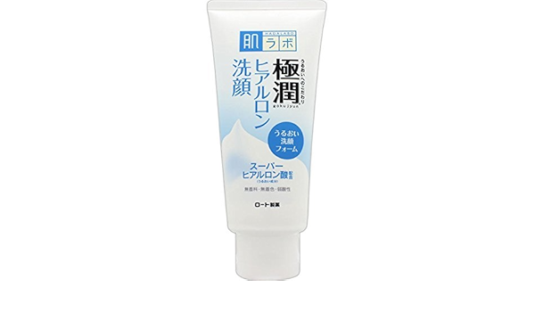 hada labo green tea facial wash