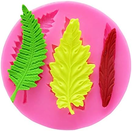 Flower Daisy Mold, Chocolate Leaf Candy Mold craft Baking Tool DIY Cake Silicone Mold Clay molds Soap Crafting Projects and Cake Decoration for Baby Shower Party (Flower Leaves Mold)