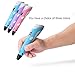 3D Printing Pen for Kids,Juboury JBY-II 3D Drawing Pen with LCD Temperature Display for Model Printing,Art Design,DIY and Crafts Drawing--Compatible with 1.75mm ABS and PLA Filament (Blue)