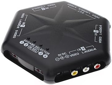 Audio(Stereo L+R) &amp; Video 4 Way Selector