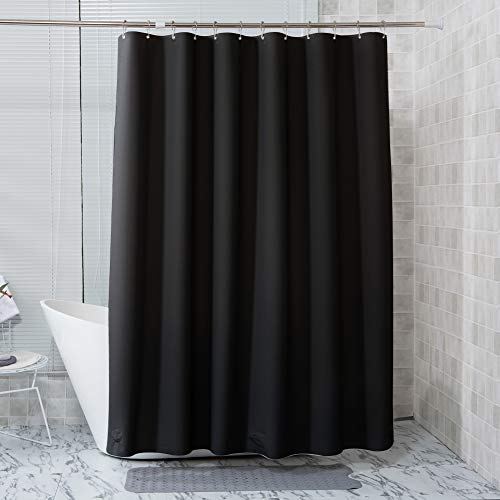 5 Amazer+Waterproof+Bathroom+Curtains+Odor+Black