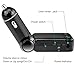 MMOBIEL Handsfree Bluetooth FM Radio Wireless Transmitter Dual Port 5V/2A Charger Car Kit with Music Control Audio Receiver +3.5mm AUX Stereo Output