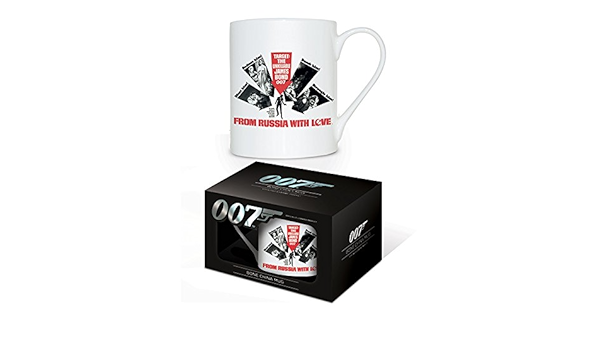 Amazon Com James Bond From Russia With Love Bone China Mug Multi Colour 11 Oz 315 Ml Home Kitchen